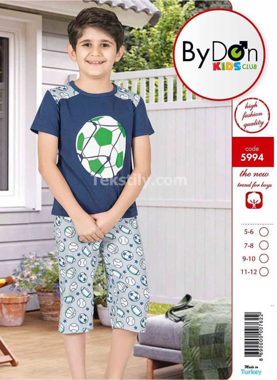 ПИЖАМА ДЛЯ МАЛЬЧИКОВ (5/6+7/8+9/10+11/12) ByDon Kids