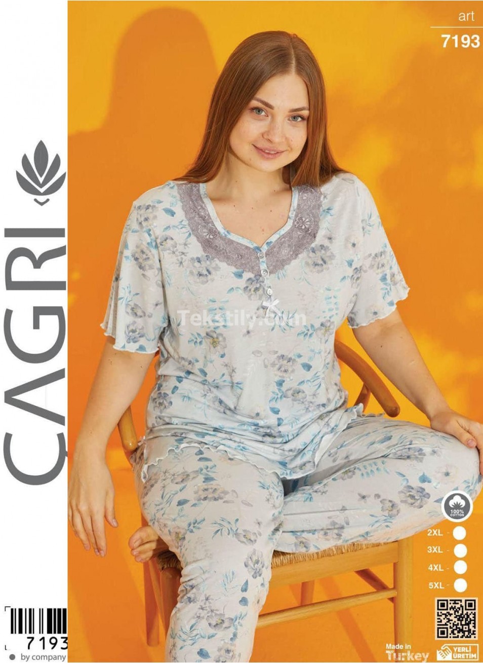 Пижама Женская Battal CAGRI (2XL+3XL+4XL+5XL) CAGRI 