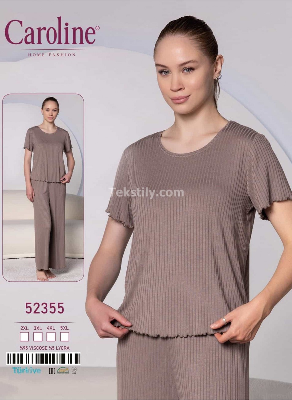 Женский Комплект с Брюками Caroline (2XL+3XL+4XL+5XL)