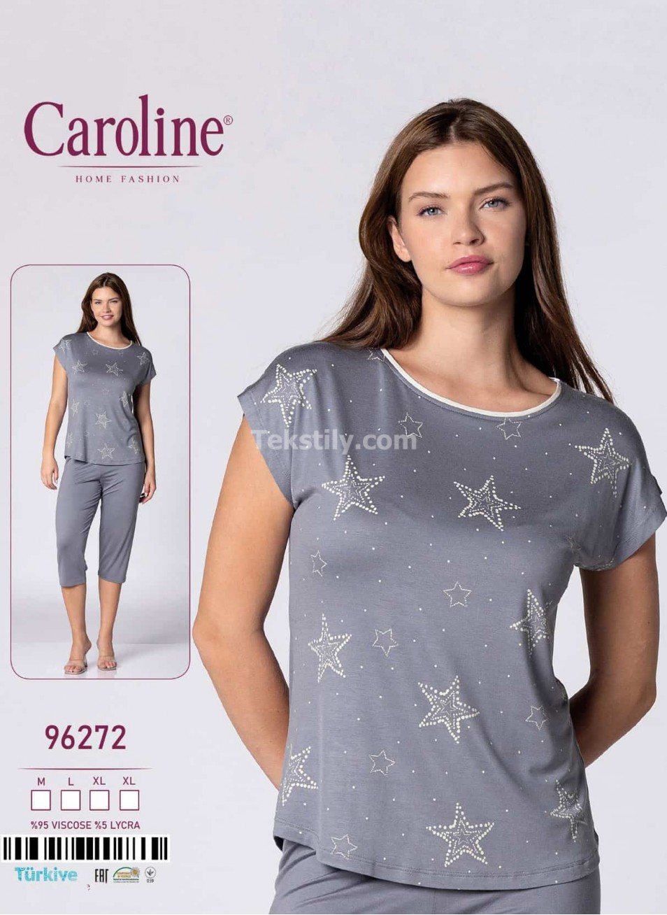 Женский Комплект с Капри Caroline (M+L+XL+XL)