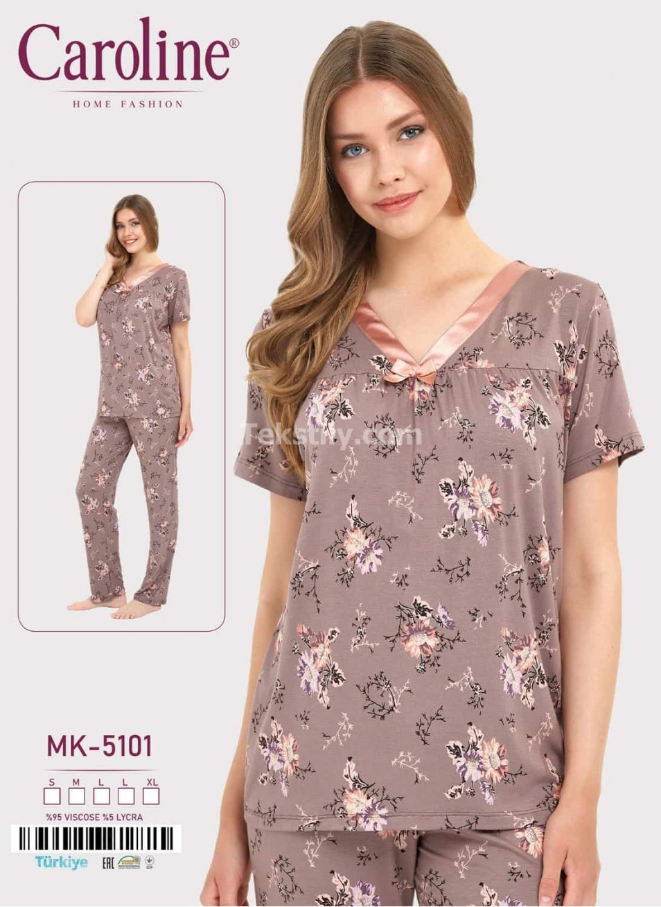 Женская Пижамa Caroline (S-M+L+L+XL)