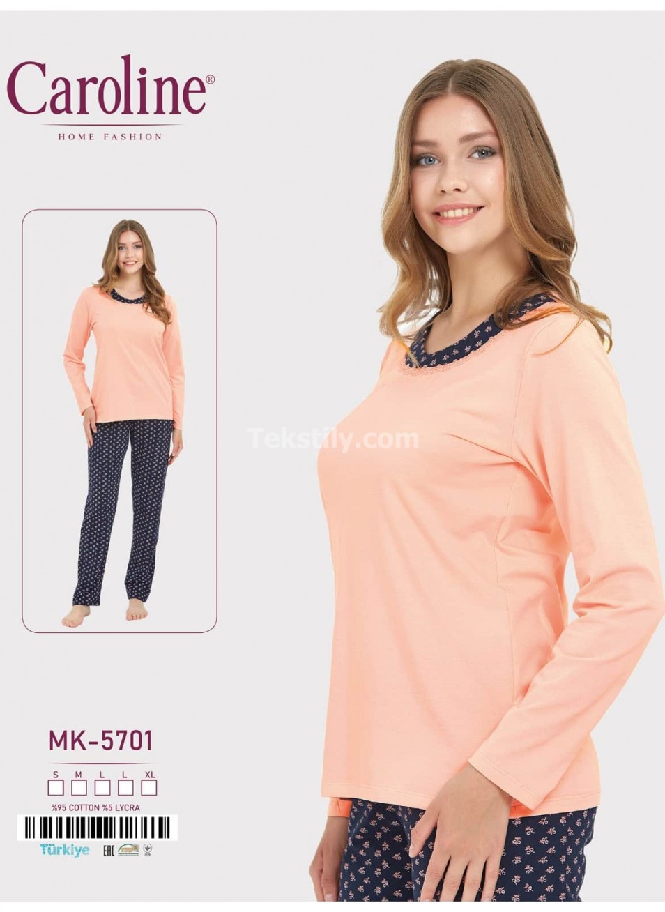 Женская Пижамa Caroline (S-M+L+L+XL)