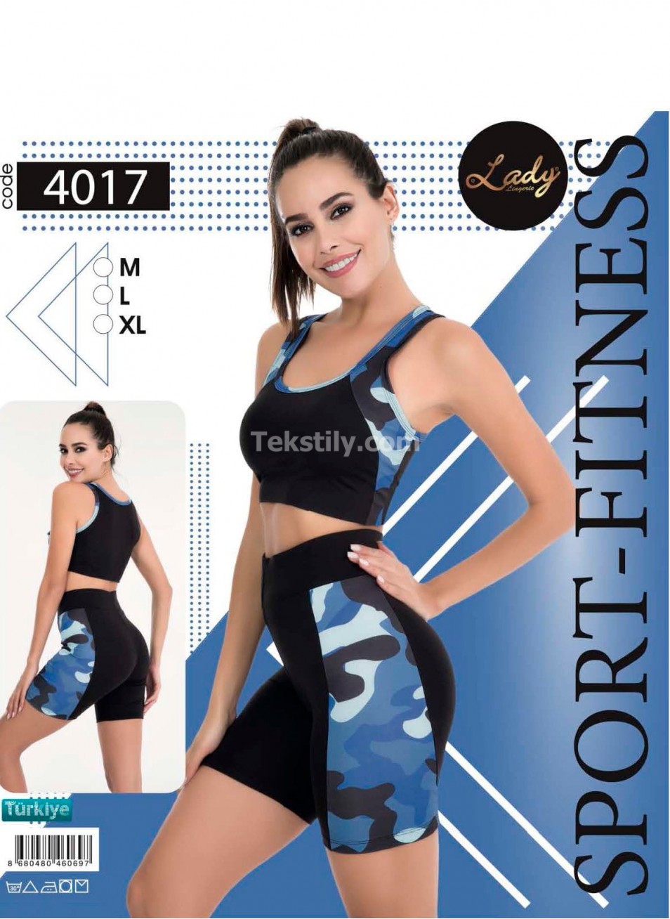 Шорты и Топ для Фитнеса Lady Lingerie (M+L+XL)