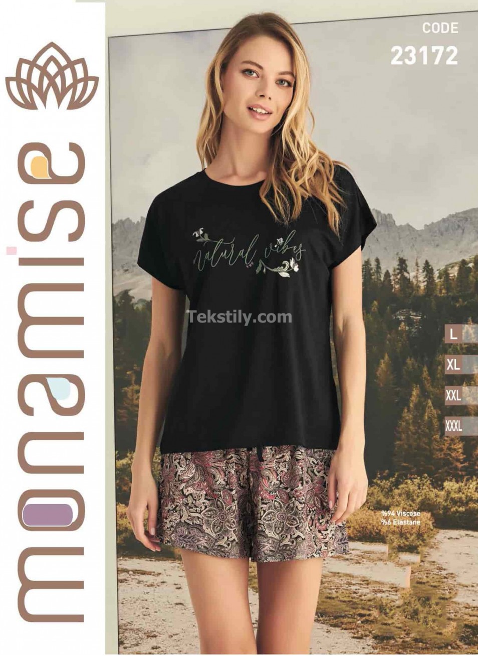 Женский Комплект с Шортами Monamise (L+XL+2XL+3XL)