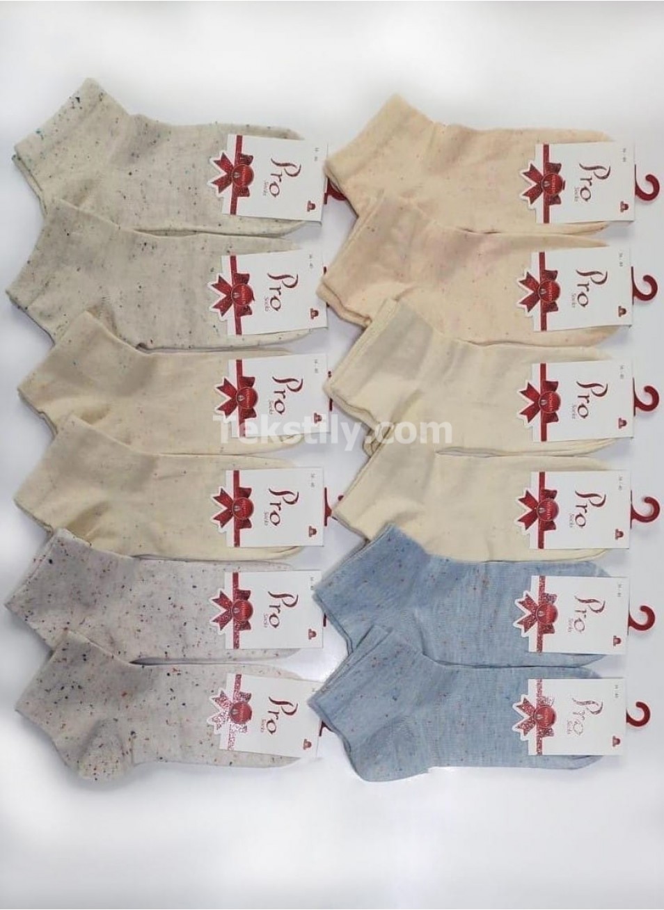 Женские носки следки 12 пар в уп. Cotton (36-40) PRO