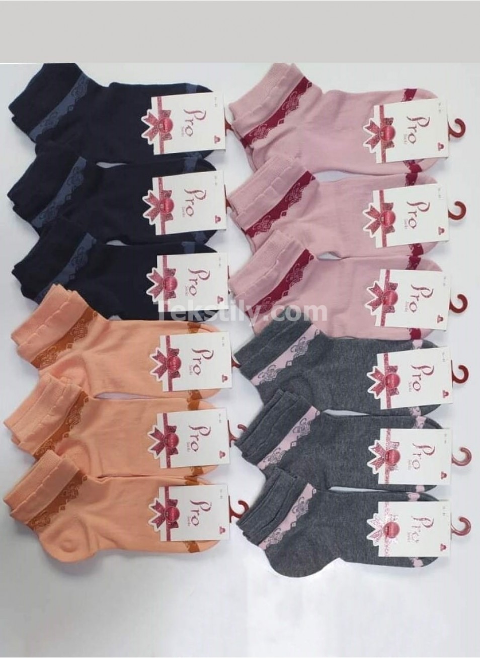 Женские носки следки 12 пар в уп. Cotton (36-40) PRO