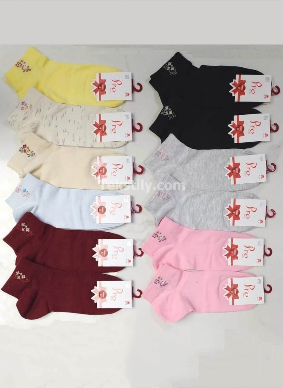 Женские носки следки 12 пар в уп. Cotton (36-40) PRO