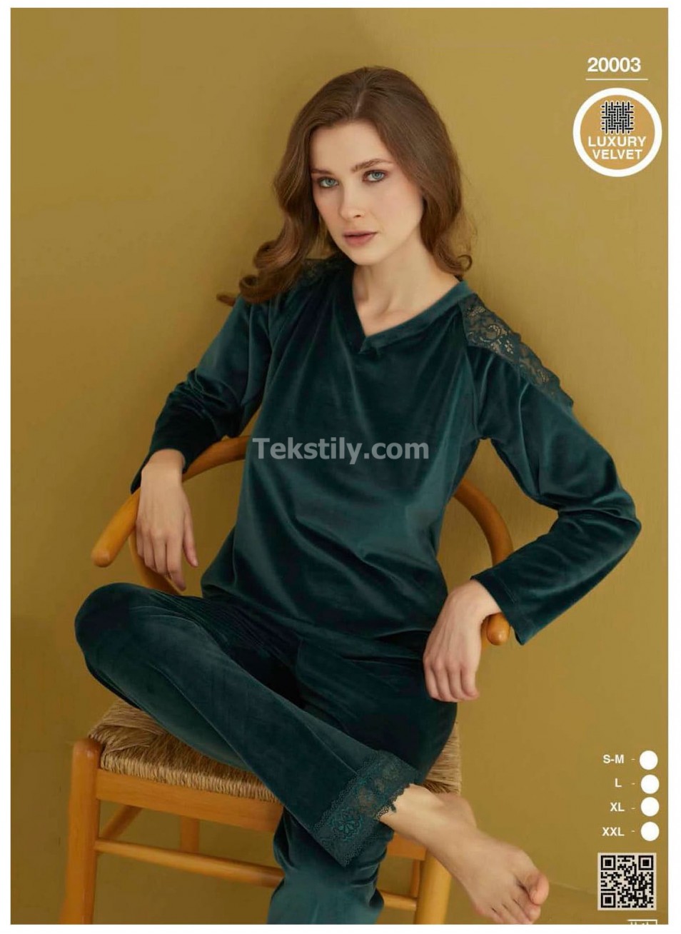 Женская велюровая пижама SEAMLIFE (S/M+L+XL+2XL) 