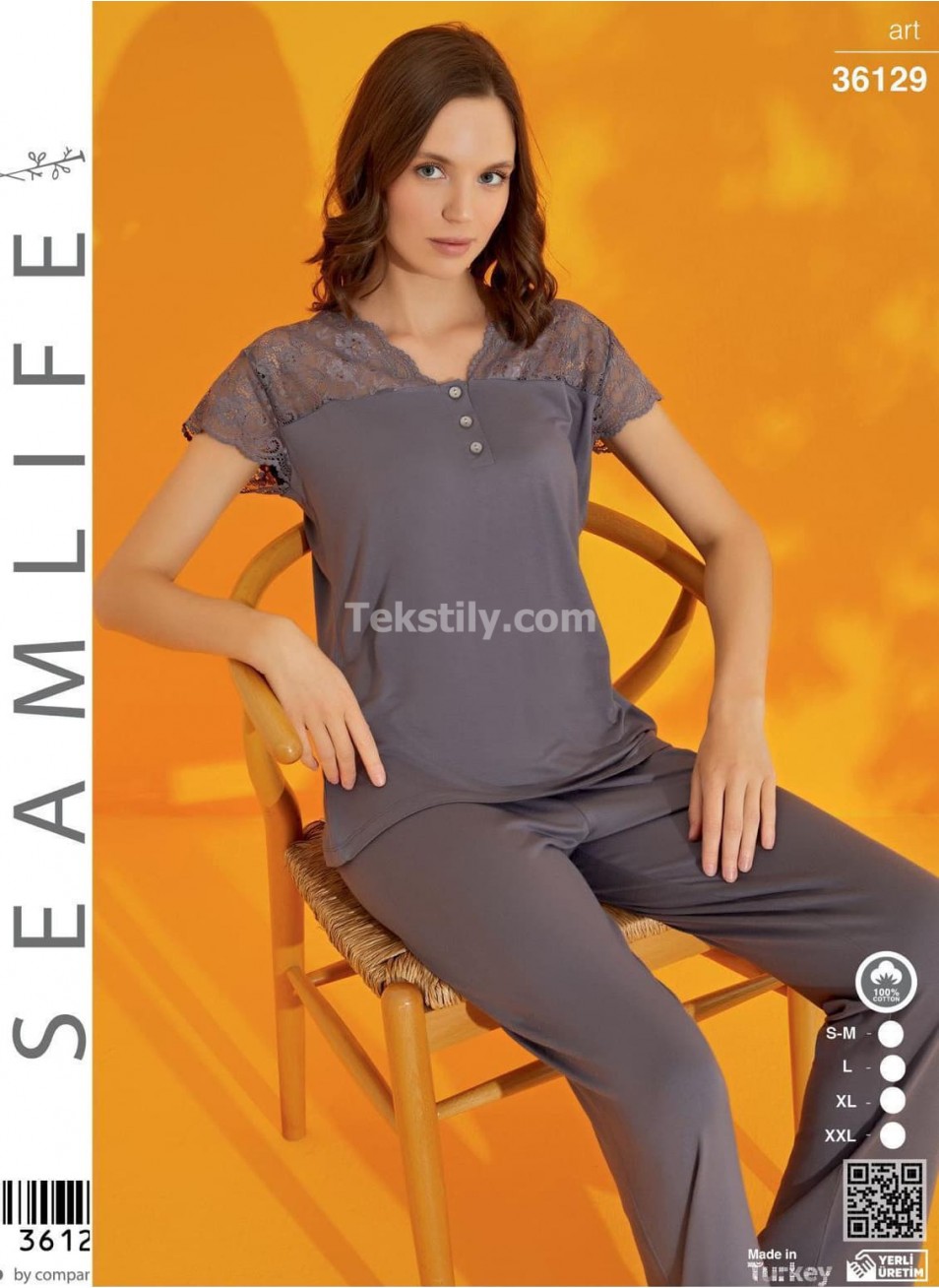 Пижама Женская SEAMLIFE (S/M+L+XL+2XL)