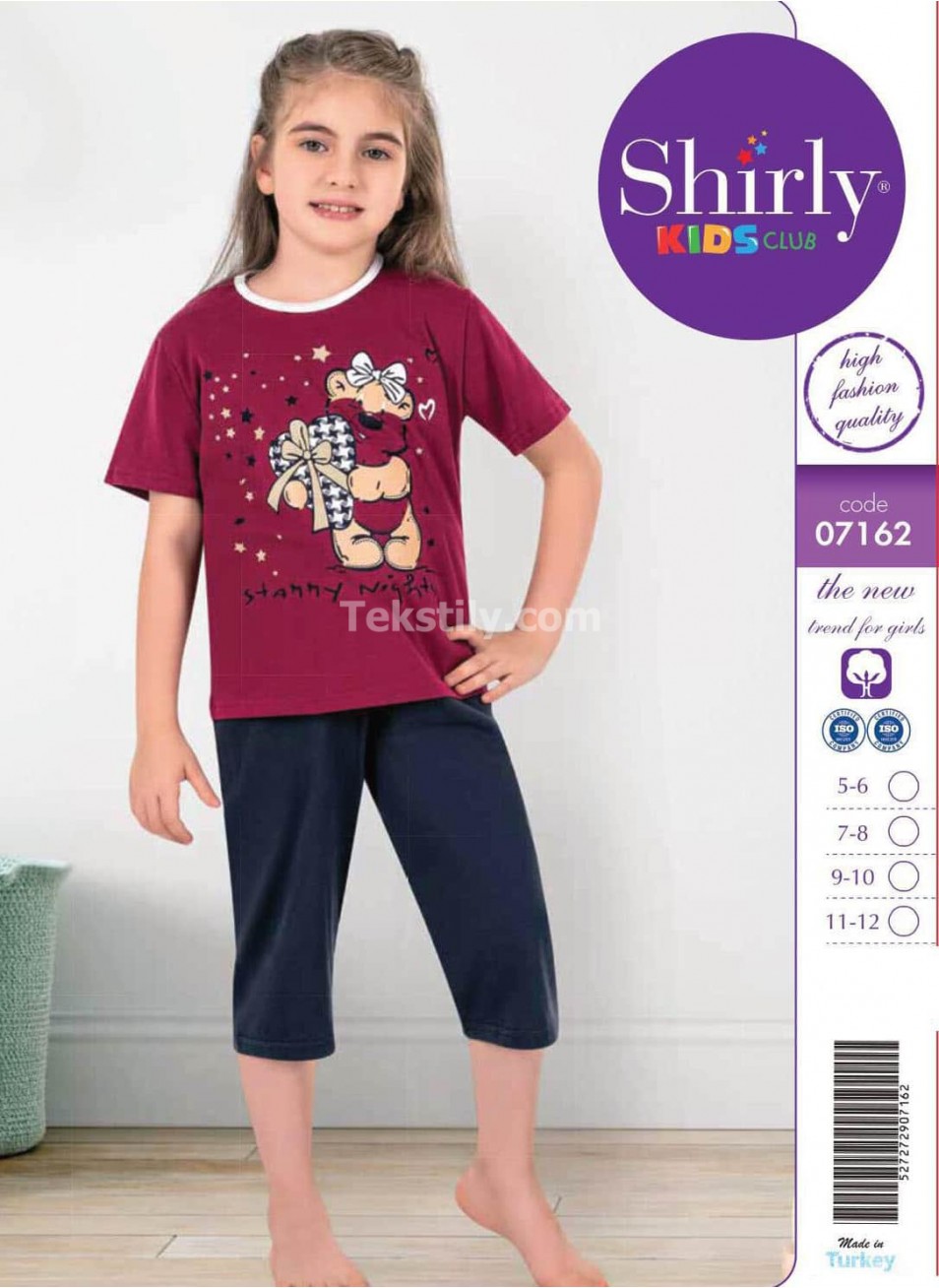 ПИЖАМА ДЛЯ ДЕВОЧЕК (5/6+7/8+9/10+11/12) Shirly Kids