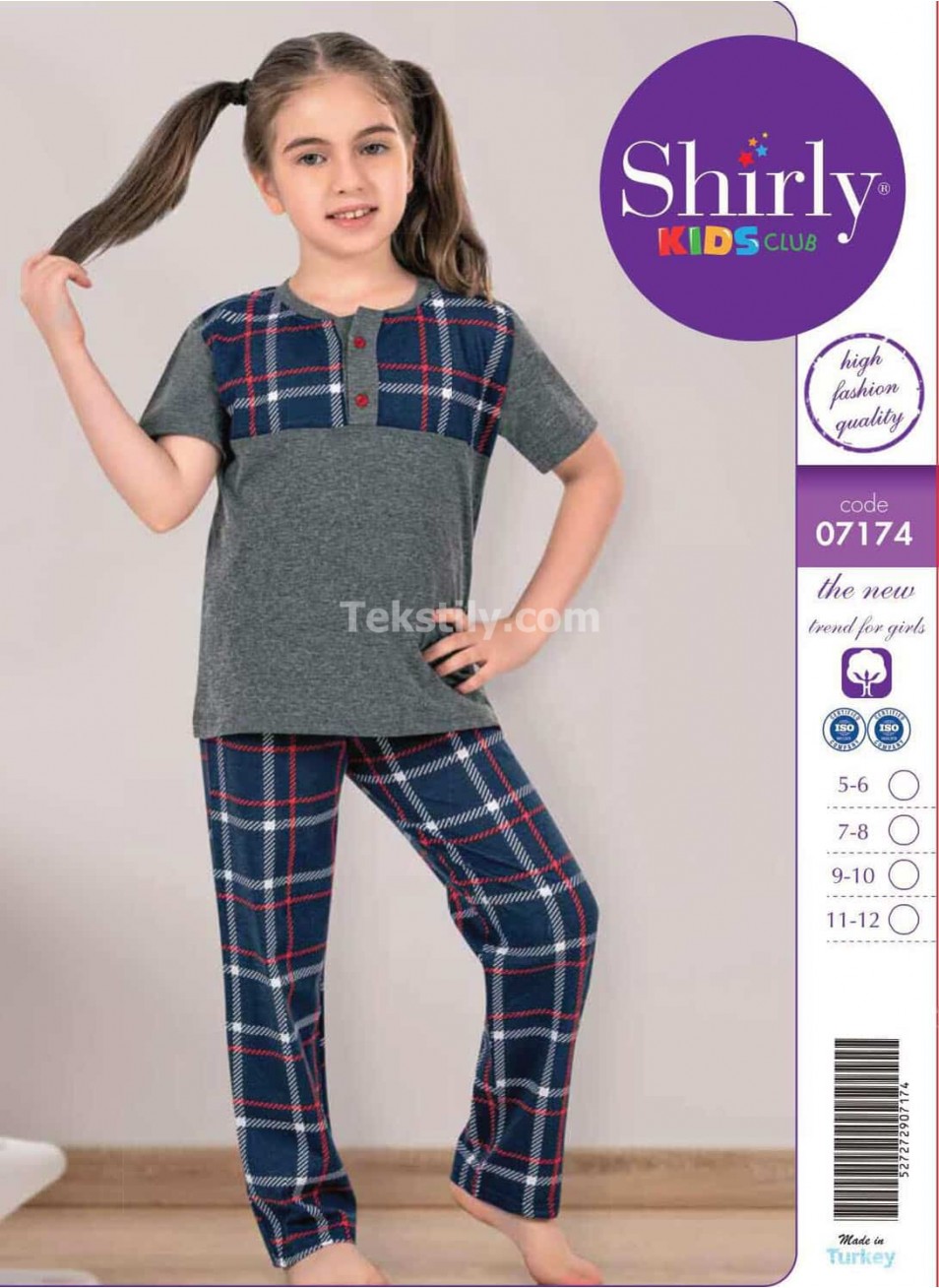 ПИЖАМА ДЛЯ ДЕВОЧЕК (5/6+7/8+9/10+11/12) Shirly Kids