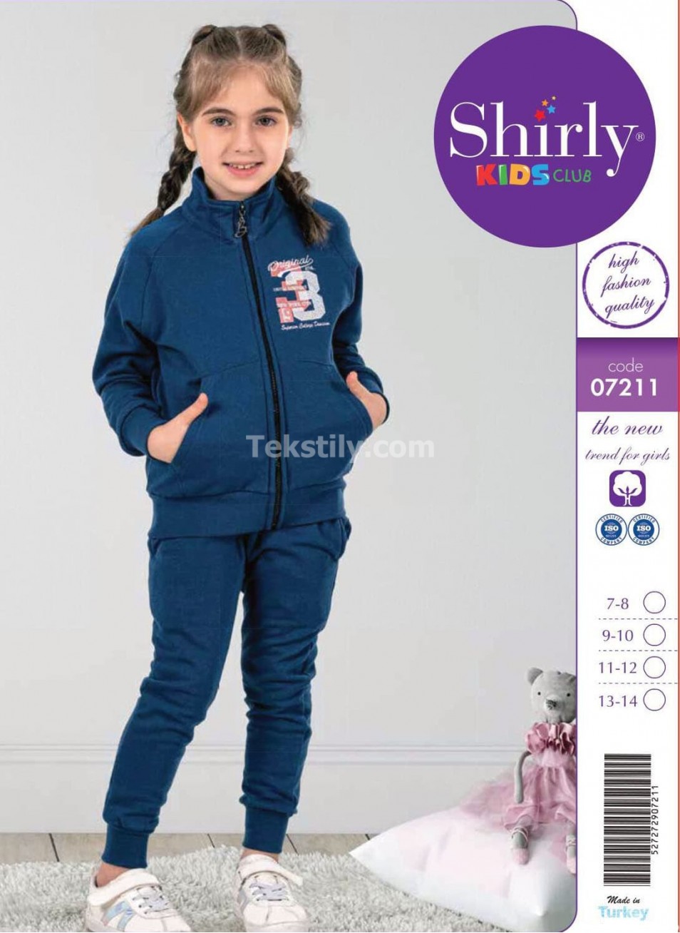 СПОРТ КОСТЮМ ДЛЯ ДЕВОЧЕК (7/8+9/10+11/12+13/14) Shirly Kids