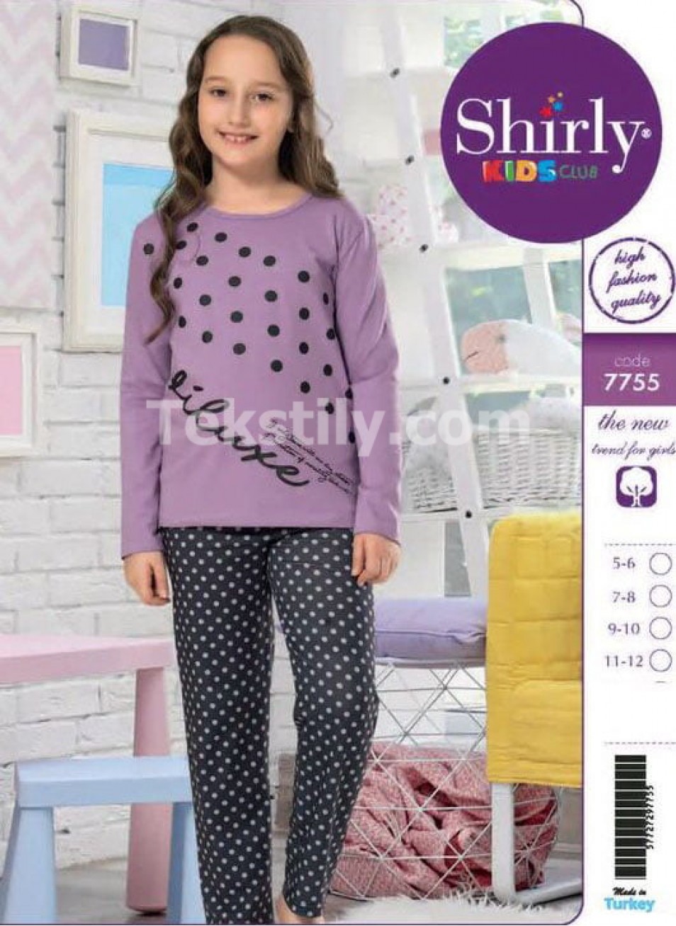 ПИЖАМА ДЛЯ ДЕВОЧЕК (5/6+7/8+9/10+11/12) Shirly Kids