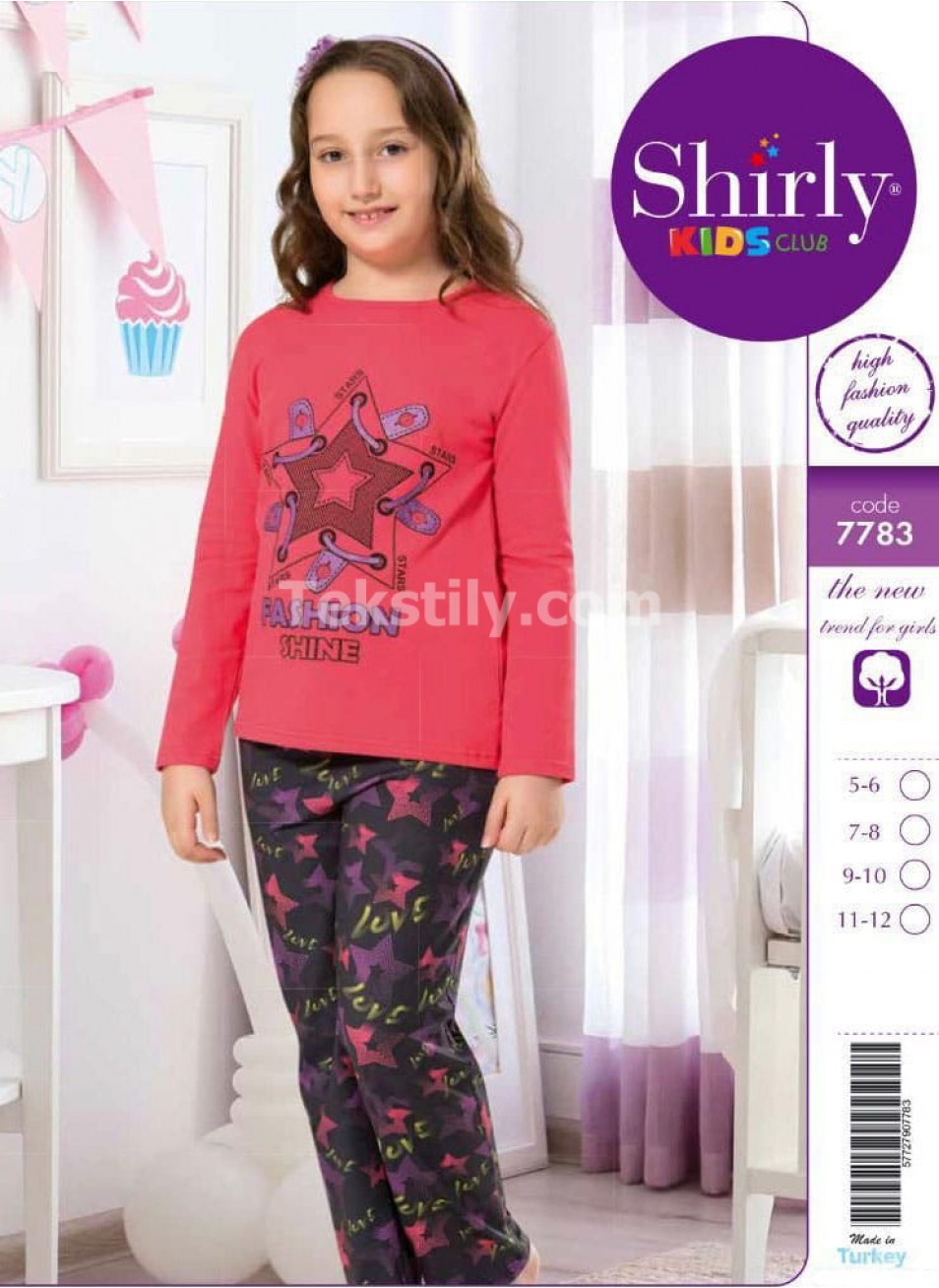 ПИЖАМА ДЛЯ ДЕВОЧЕК (5/6+7/8+9/10+11/12) Shirly Kids