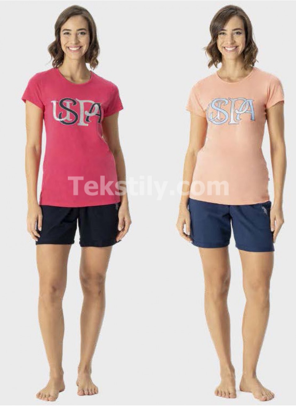 Женский комплект с шортами U.S. POLO ASSN 2024 (S+M+L+XL+2XL)