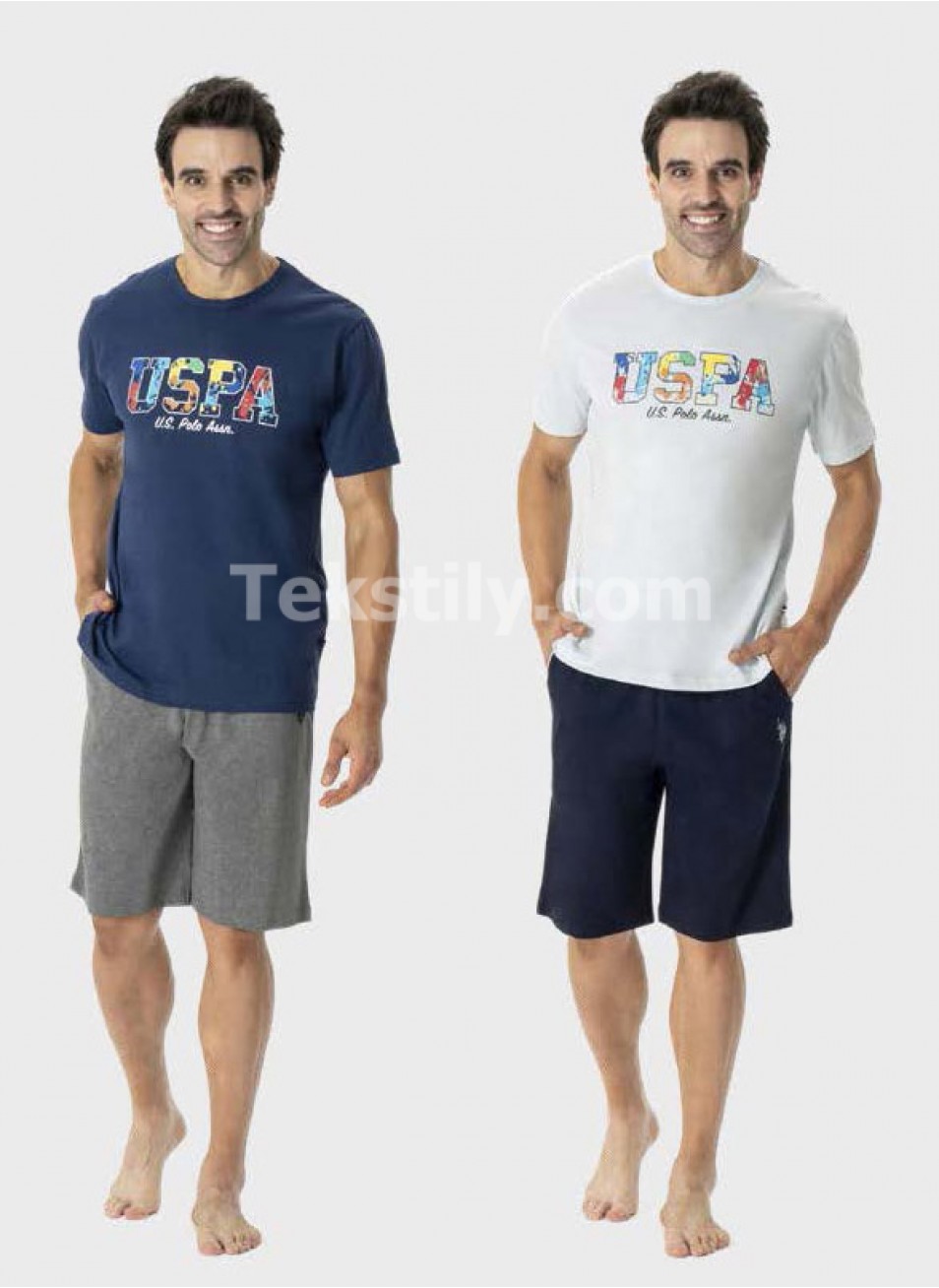 Мужской Комплект с Шортами U.S.POLO ASSN.2024 (S+M+L+XL+2XL)