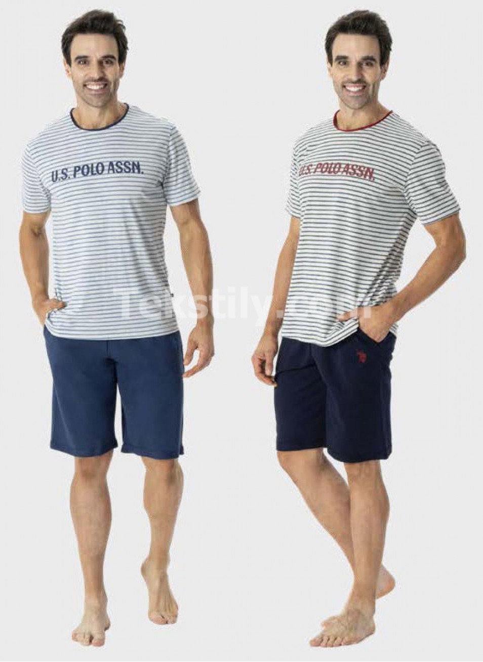 Мужской Комплект с Шортами U.S.POLO ASSN.2024 (S+M+L+XL+2XL)