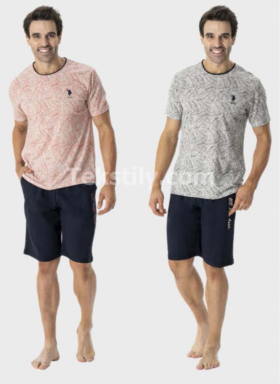 Мужской Комплект с Шортами U.S.POLO ASSN.2024 (S+M+L+XL+2XL)