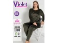 Женский домашний костюм велюр (3XL+4XL+5XL+6XL) VIOLET