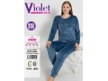 Женский домашний костюм велюр (3XL+4XL+5XL+6XL) VIOLET