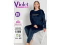 Женский домашний костюм велюр (3XL+4XL+5XL+6XL) VIOLET