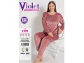 Женский домашний костюм велюр (3XL+4XL+5XL+6XL) VIOLET