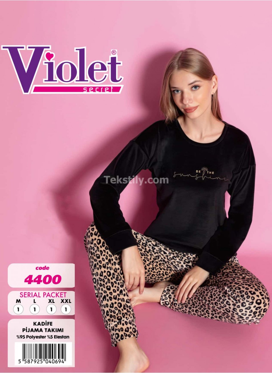 Женский домашний костюм велюр (M+L+XL+2XL) VIOLET