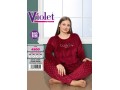 Женский домашний костюм велюр (3XL+4XL+5XL+6XL) VIOLET