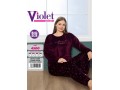 Женский домашний костюм велюр (3XL+4XL+5XL+6XL) VIOLET